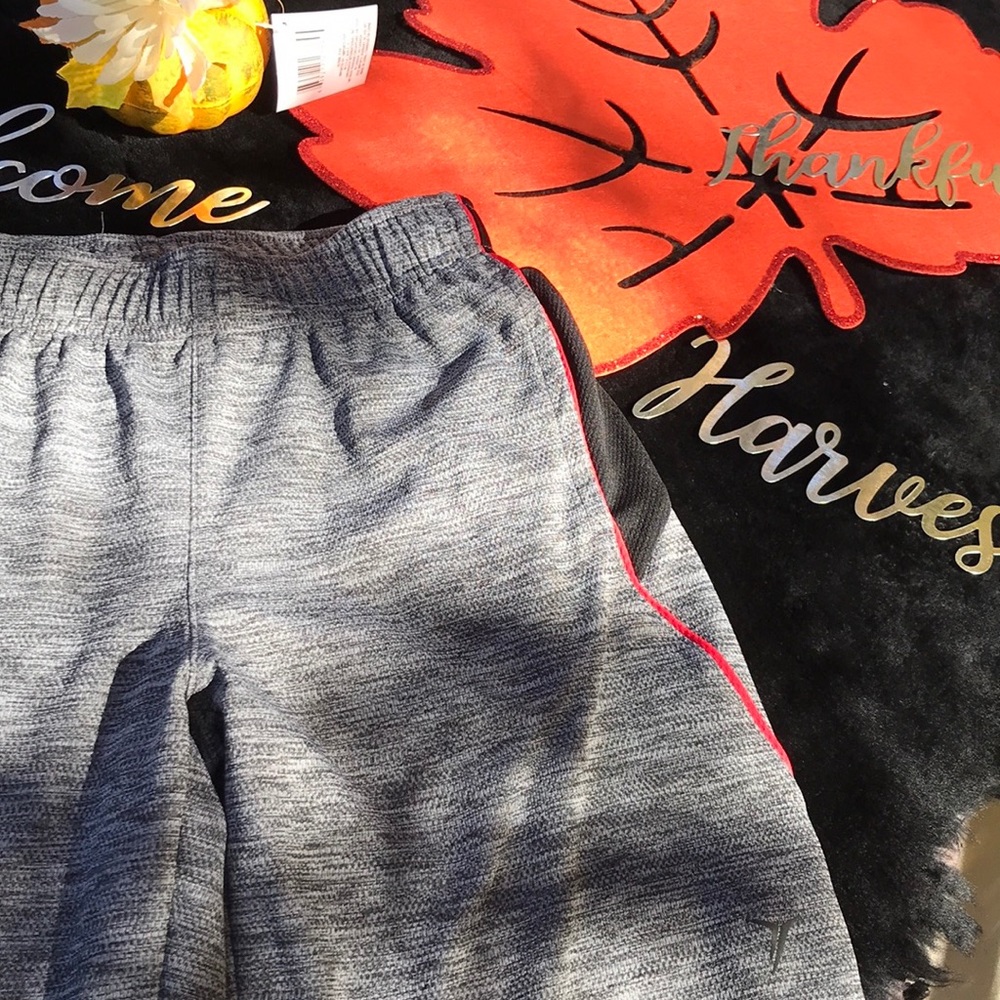 Old Navy Active Go-Dry Gray Drawstring Elastic Waist Exercise Gym Shorts M (8)